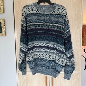 Vintage Sears Alpine Nordic Print Sweater